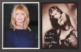 AUTOGRAPH PHOTOS, LETTERS & FLYERS (mainly Female Actors, Directors, Authors, etc.),