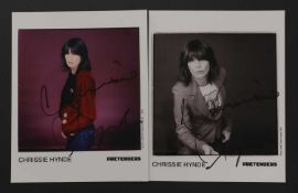 The Pretenders: two Chrissie Hynde signed record promos,