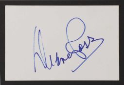 Diana Ross: autograph on white card,