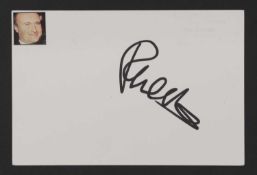 Phil Collins: autograph on white card,