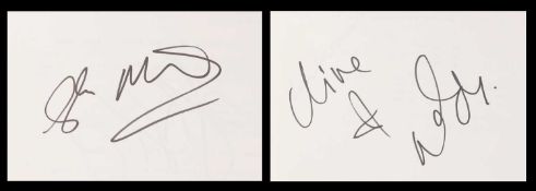 AUTOGRAPH ALBUM - 46 PAGES OF SIGNATURES,