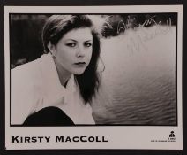 Kirsty MacColl: autograph on promo card,