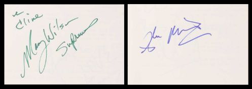 AUTOGRAPH ALBUM - 45 PAGES OF SIGNATURES,