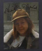 Kirsty MacColl: signed candid photograph,