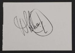 Whitney Houston: autograph on large white album page,