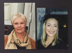 AUTOGRAPHED UNIQUE PHOTOS (Female Actresses, Directors, etc.),