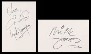 AUTOGRAPH ALBUM - 62 PAGES OF SIGNATURES,