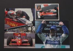 MOTOR SPORTS, SIGNED PHOTOS: