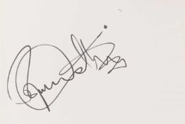 AUTOGRAPH ALBUM - 62 PAGES OF SIGNATURES,