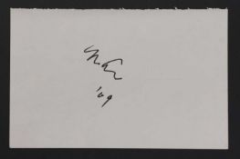 Yoko Ono: autograph on large white album page,