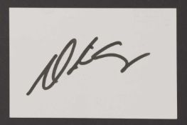 Mariah Carey: autograph (later signature) on white card,