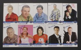 NEIGHBOURS: Twenty-nine signed promo cards,