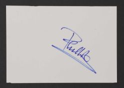 Phil Collins: autograph on white card,