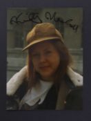 Kirsty MacColl: signed candid photograph,