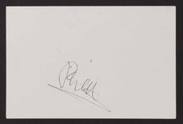 Phil Collins: autograph on white card,