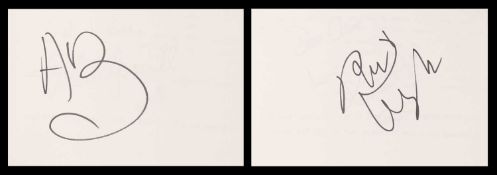 AUTOGRAPH ALBUM - 45 PAGES OF SIGNATURES,