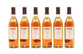 Grand Champagne Cognac, Hine, 1988, landed 1990, bottled 2004, 40% vol, 70 cl (6)