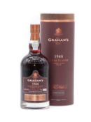 Grahams, Single Harvest Tawny Port, cask/bottle no. 1/427, 1940 (1, presentation tube)