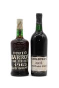 Porto Barros, Colheita, 1963 (1) together with Cockburns, Vintage Port, 1970 (1)