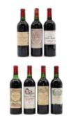 A selection of Bordeaux red wines (7)