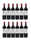 Lacoste Borie, Pauillac, 2016 (12, in two OWCs)