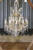 A Maria Theresa-style chandelier,