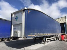 Don Bur tri axle moving double deck curtain side trailer
