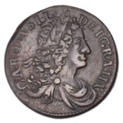 Ireland, Charles II, Halfpenny 1681, large lettering, (S.6574) Good Fine, Near Very Fine for issue