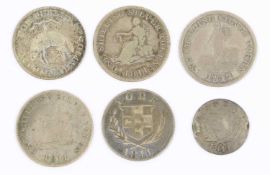 Yorkshire, 19th Century Silver Tokens, 6 tokens comprising: County issue, anon. shilling 1811 (D 1),