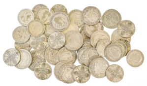 Key Date Pre-47 Silver Coinage, 46 coins to include, halfcrowns, (7x) 1924, (7x) 1925, (4x) 1926, (