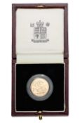 Elizabeth II, Proof Sovereign 1994, obv. Machin portrait of The Queen, rev. Pistrucci;