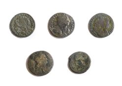 Mixed Irish 17th Century Halfpennies, 4 halfpennies comprising: Charles II 1681, large lettering (