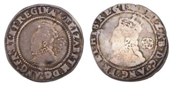 2x Elizabeth I Sixpences, comprising; 1567, mm. coronet, bust 4B, (S.2562), nice full flan, slightly