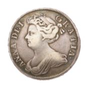 Anne, Halfcrown 1708, SEPTIMO, second bust, plain angles (Bull 1370, ESC 577, S.3604); Very Fine