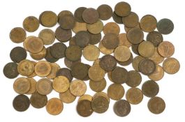 84x Mixed Farthings; to include; Victoria (29), Edward VII (9), George V (26), George VI (16), and