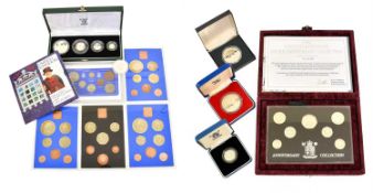 Assortment of Silver Proof Coinage and Proof Sets, comprising; UK Britannia silver proof