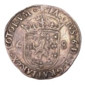 Scotland, James IV, Half Merk 1572, (6.73g), obv. crowned shield between 6 and 8, rev. ornate