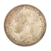 Victoria, Shilling 1874, die no. 14 (S.3906A); Good Extremely Fine with lustre