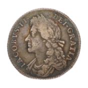 James II, Shilling 1685, (Bull 760, ESC 1068, S.3410); weakness to French shield o/wise Good Fine