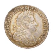 George I, Shilling 1723, first bust, SSC in angles (Bull 1586, ESC 1176, S.3647) irregular flan,