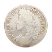 James II, Crown 1687; TERTIO, second bust, (Bull 743, ESC 78, S.3407); About Fine