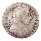 Scotland, James VII (II of England), 10 Shillings 1688, obv. laureate head right, rev. St. Andrew'