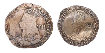 Charles II, Hammered Sixpence, third issue, mm. crown (S.3323), wavy flan, o/wise Near Very Fine;