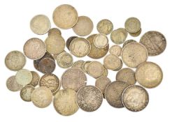 Mixed Colonial British India and Ceylon Silver Coinage, 53 coins comprising; (10x) rupees, 1835