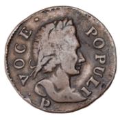 Ireland, George III, Voce Populi Halfpenny, 1760, P below bust, (Nelson 11), this series of coins