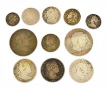 Assortment of British Silver Coinage, 11 coins comprising; (2x) George III, crowns both dates