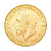 George V, Sovereign 1911, obv. bare head left, rev. Pistrucci; Extremely Fine