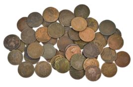 47x Mixed Farthings, comprising; Charles II (10), William and Mary (2), William III (8), George I (