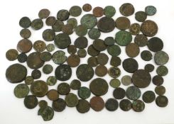 Mixed Lot of Ancient Coinage, approx. 85 majority Ancient Greek base metal coins, mixed rulers and