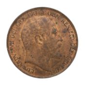 Edward VII, 'Low Tide' Penny 1902, (S.3990A); some tiny verdigris spots on eye and chin of bust, o/